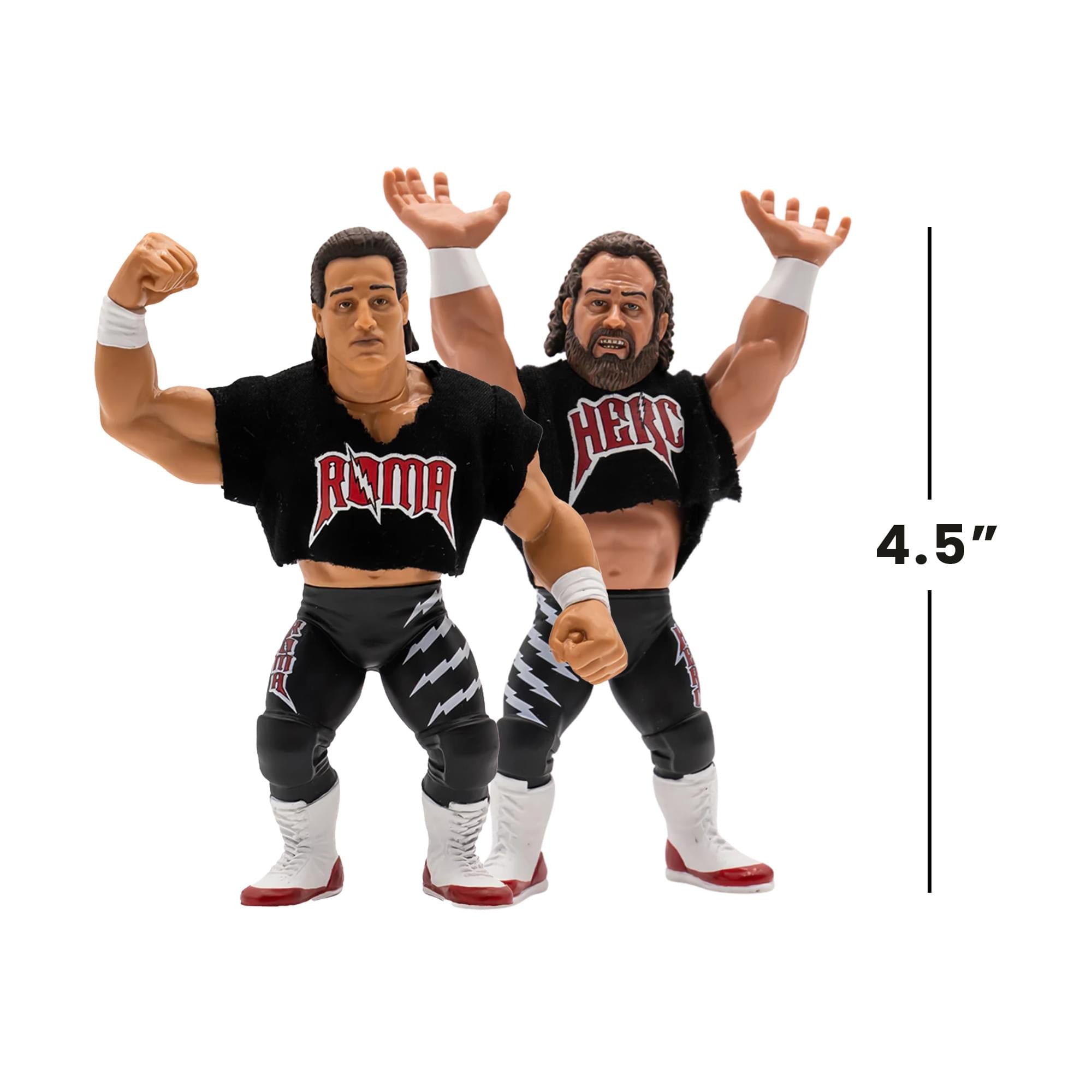 Wrestling's Heels and Faces Retro Action Figure | Herc and Roma 2 Pack