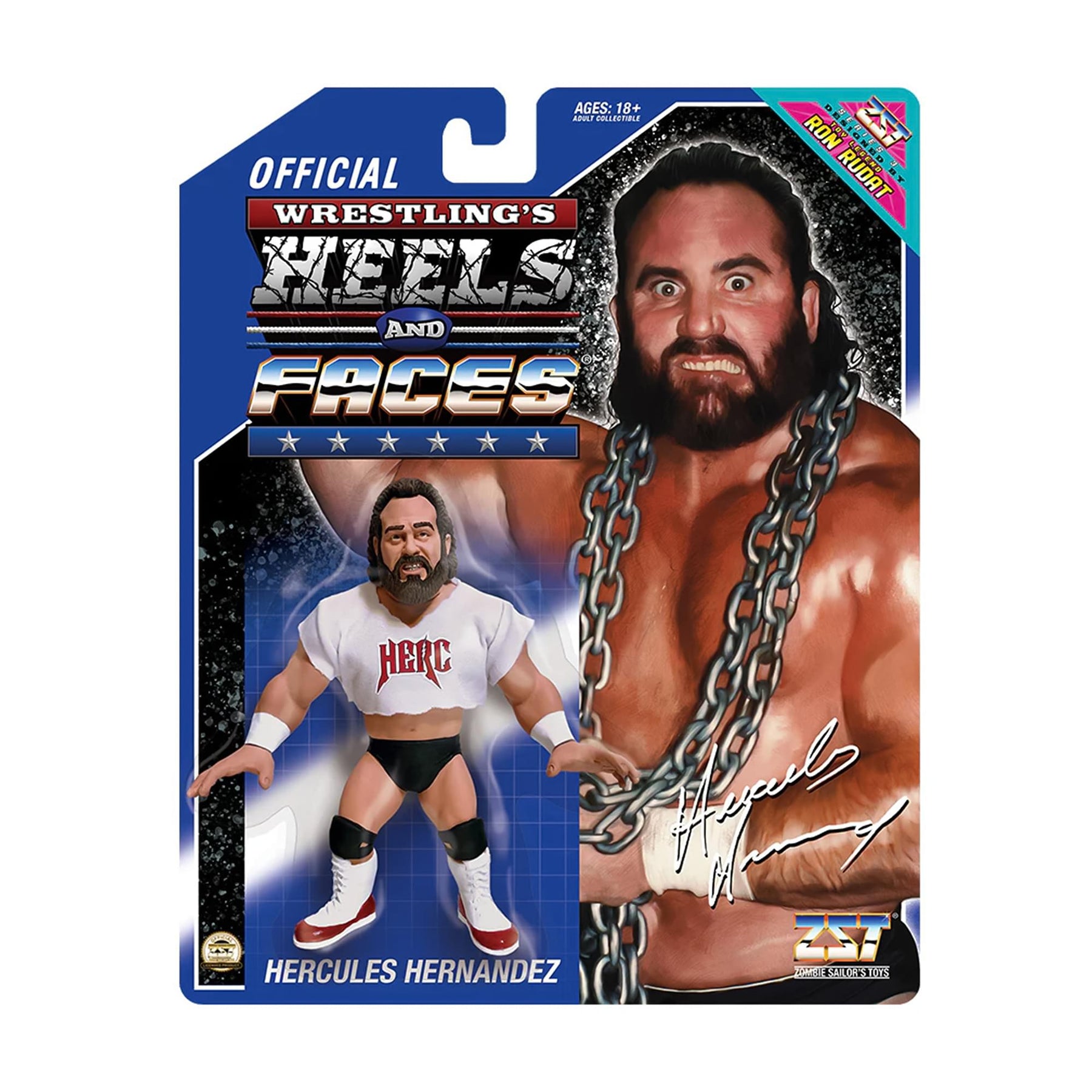 Wrestling's Heels and Faces Retro Action Figure | Hercules Hernandez