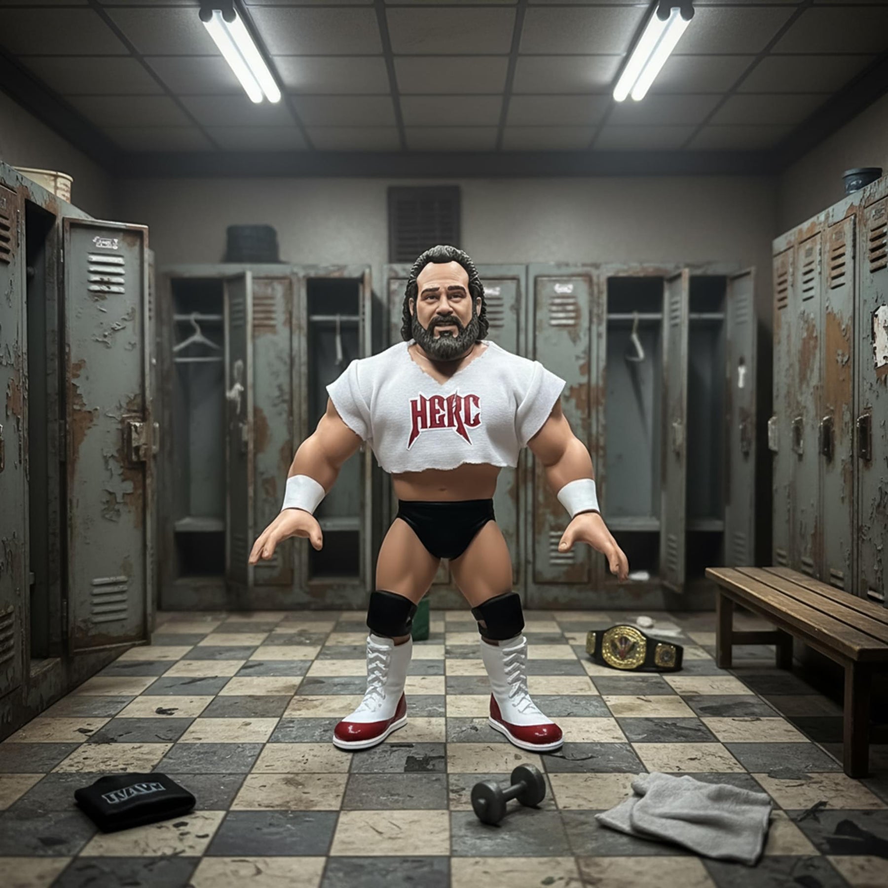 Wrestling's Heels and Faces Retro Action Figure | Hercules Hernandez
