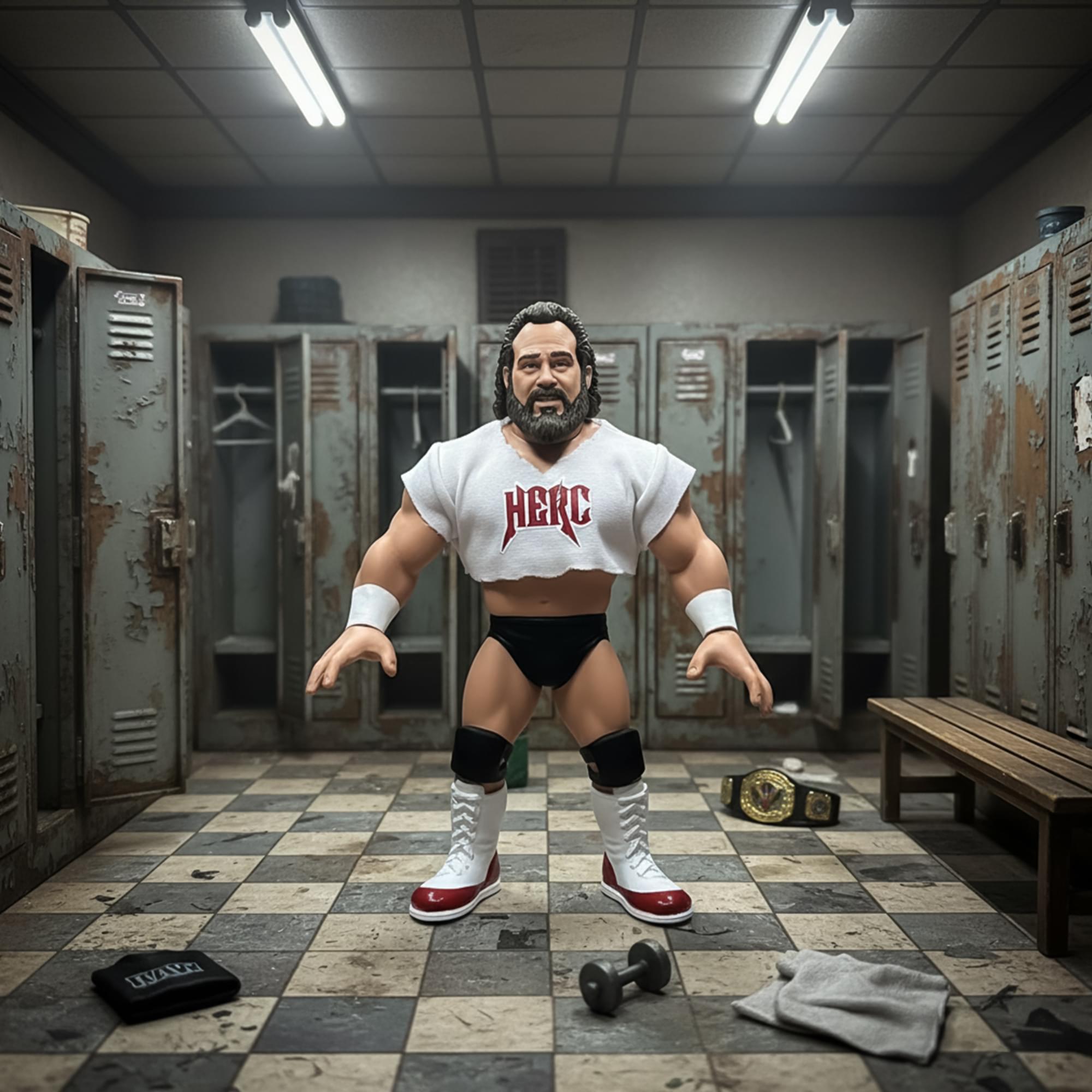 Wrestling's Heels and Faces Retro Action Figure | Hercules Hernandez