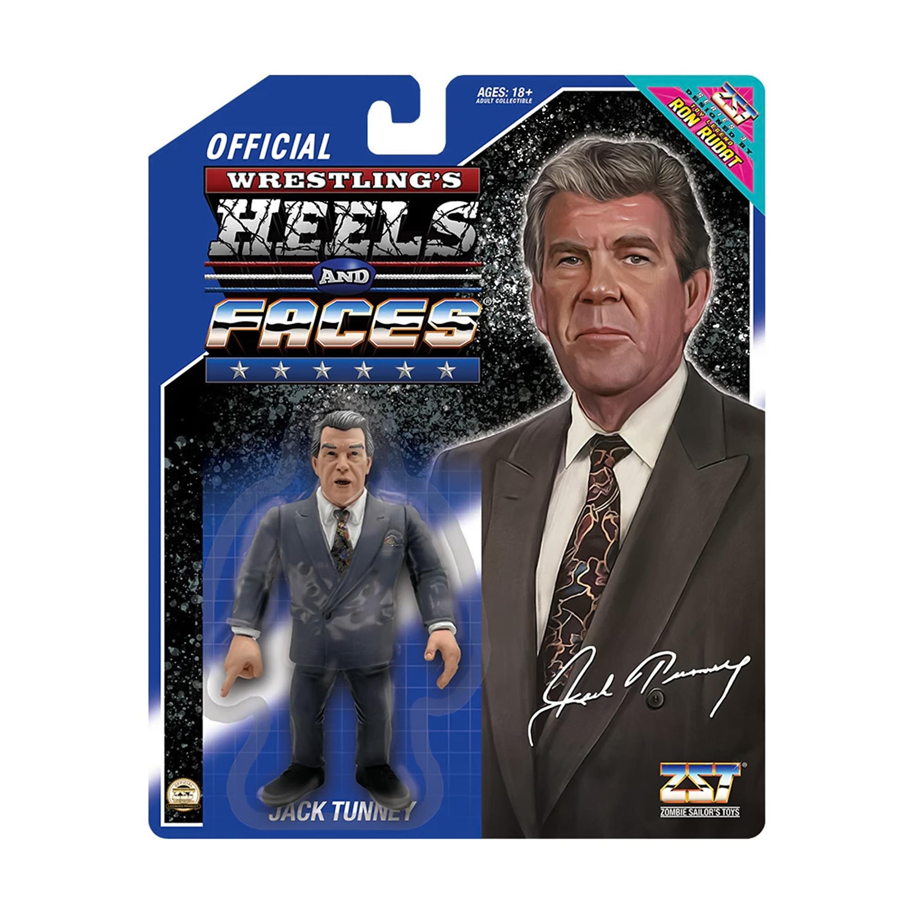 Wrestling's Heels and Faces Retro Action Figure | Jack Tunney