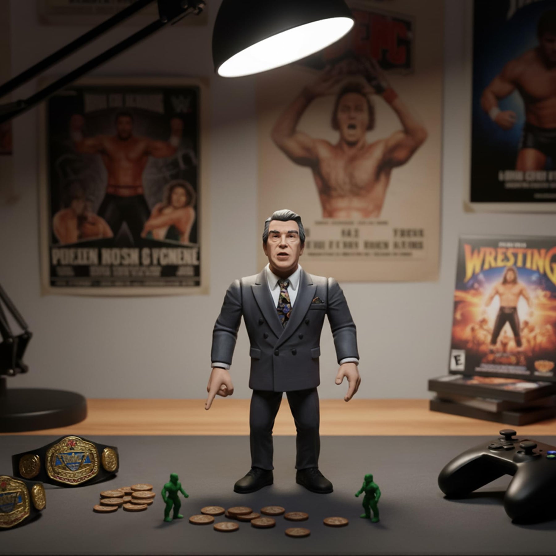 Wrestling's Heels and Faces Retro Action Figure | Jack Tunney