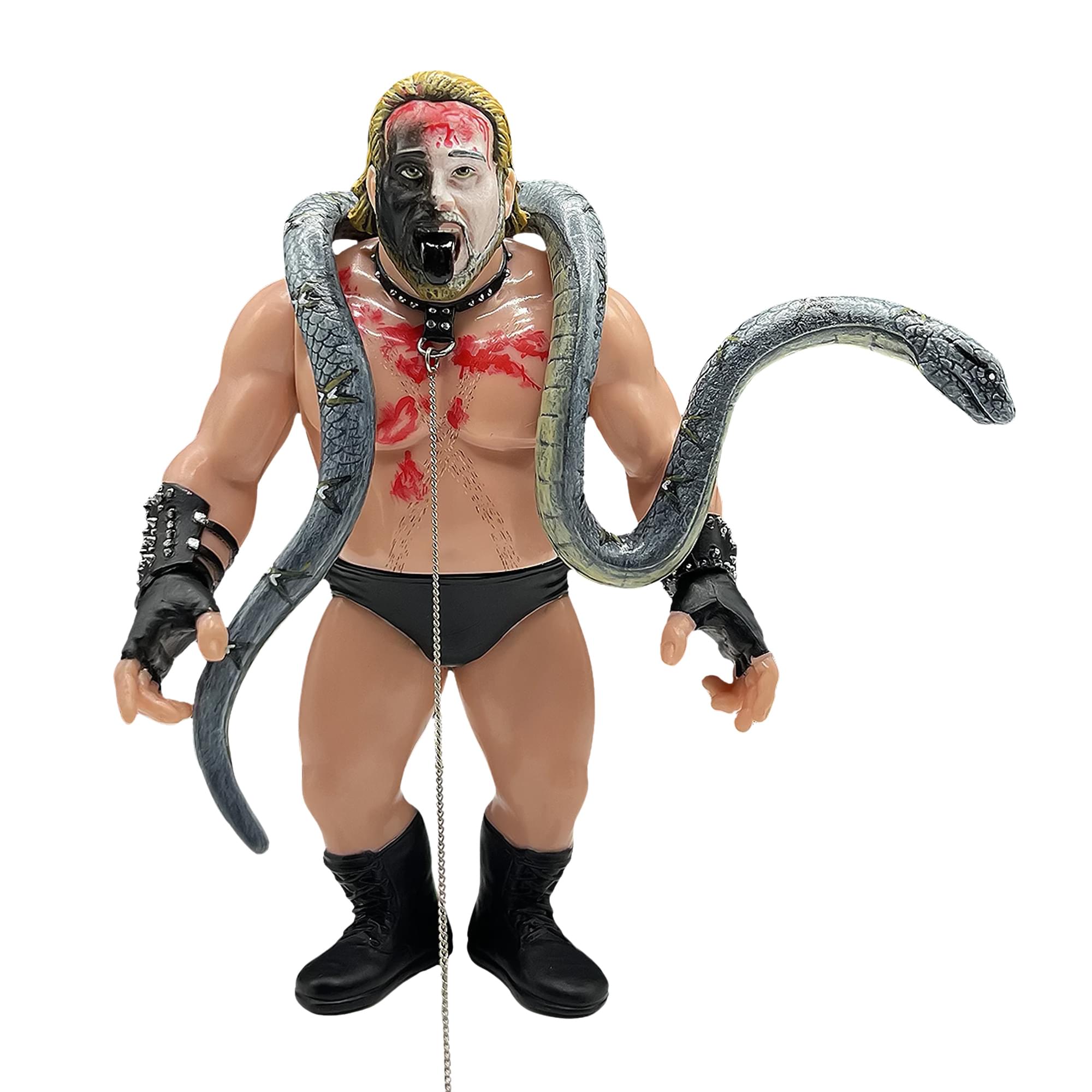 Wrestling's Heels and Faces Retro Action Figure | Kevin Sullivan With Snake