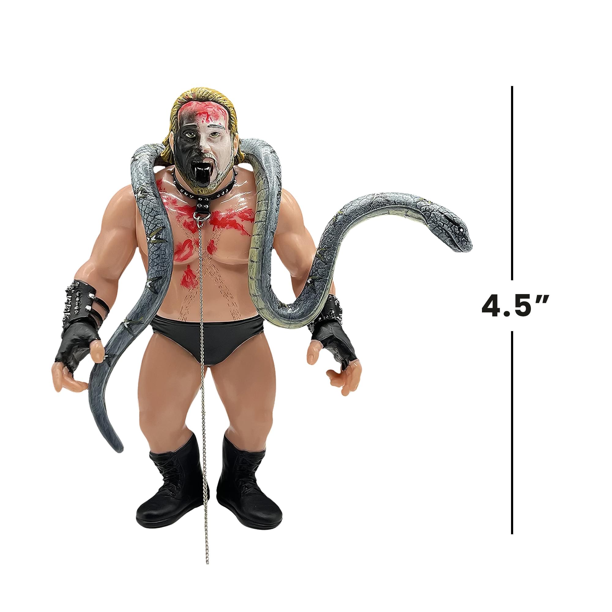 Wrestling's Heels and Faces Retro Action Figure | Kevin Sullivan With Snake