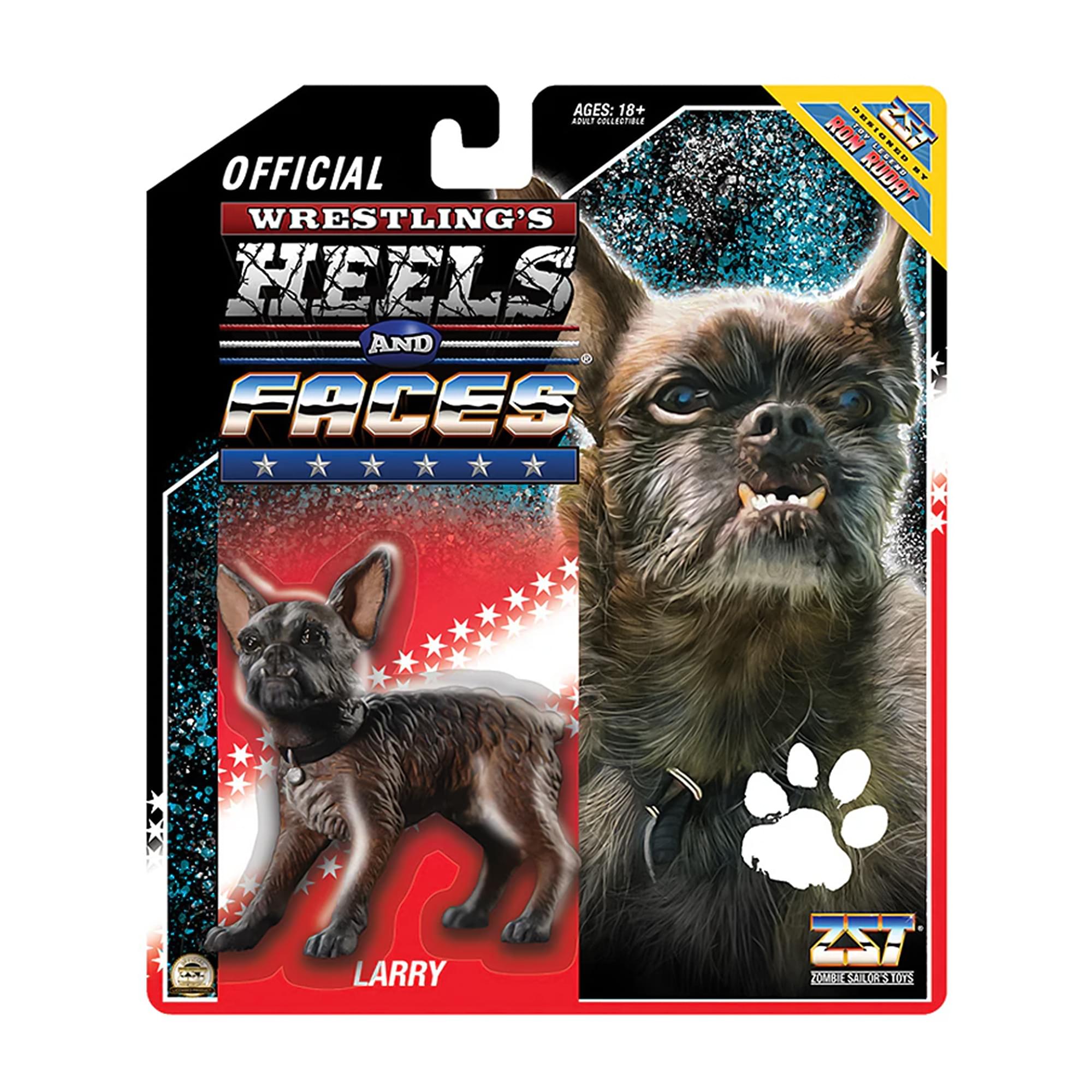 Wrestling's Heels and Faces Retro Action Figure | Larry The Dog