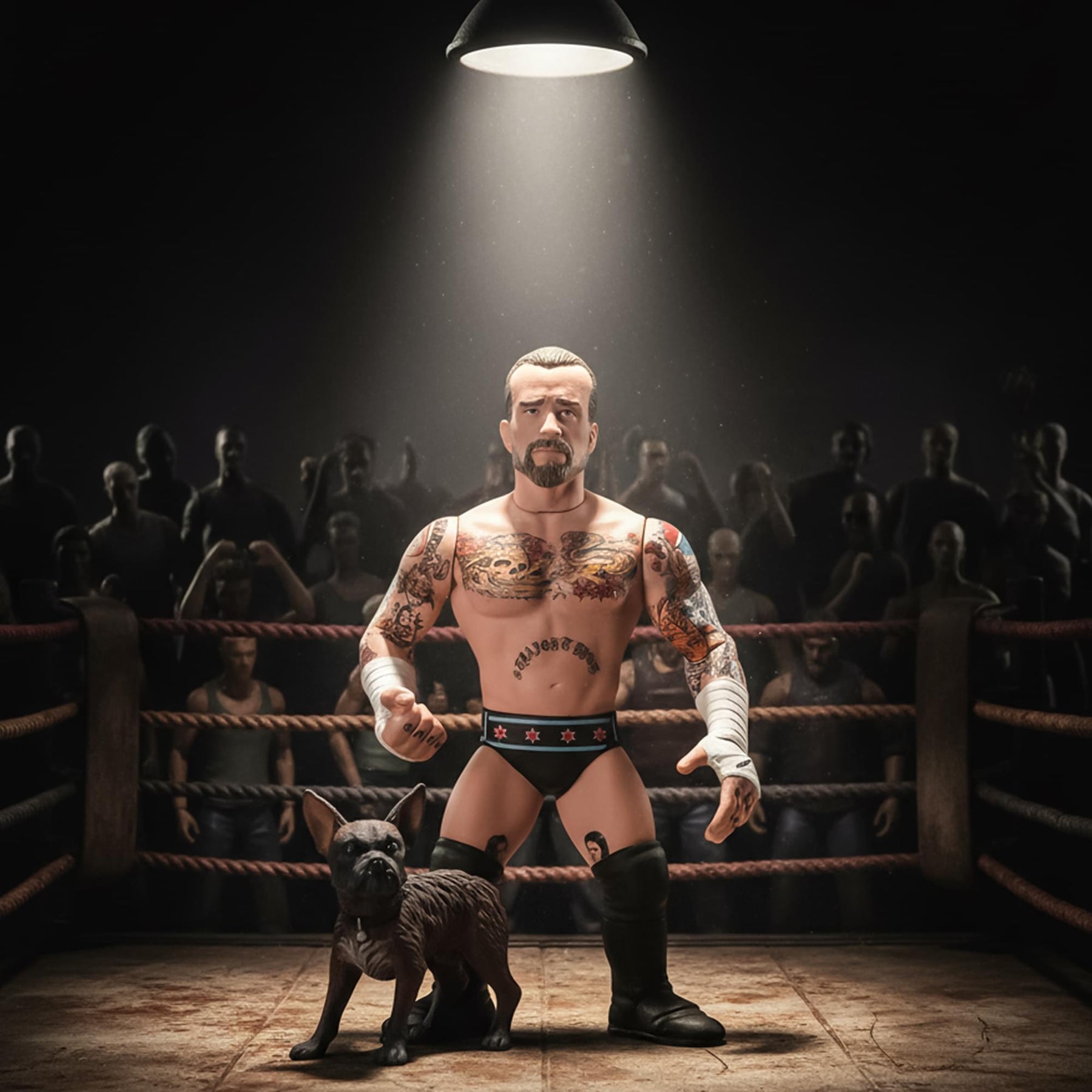 Wrestling's Heels and Faces Retro Action Figure | Larry The Dog