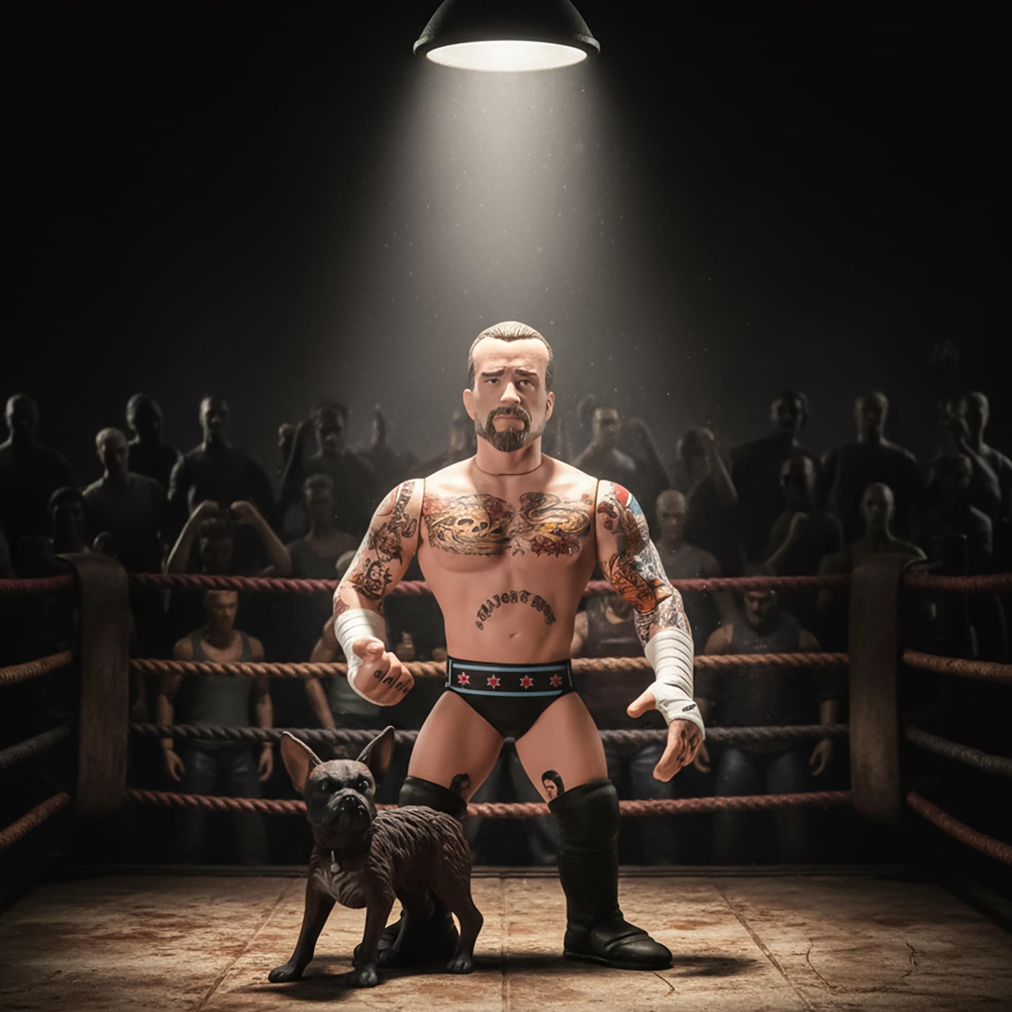 Wrestling's Heels and Faces Retro Action Figure | Larry The Dog