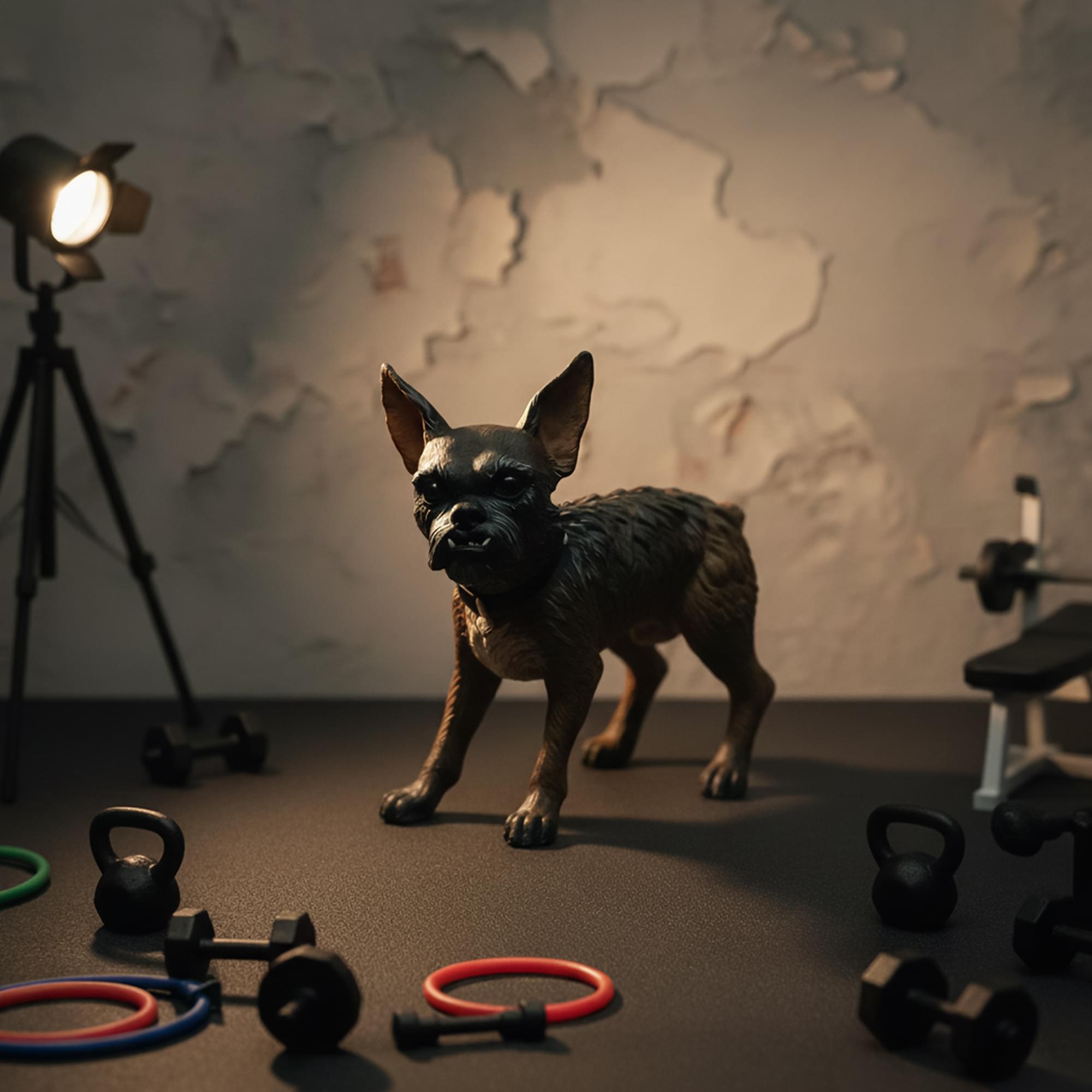 Wrestling's Heels and Faces Retro Action Figure | Larry The Dog