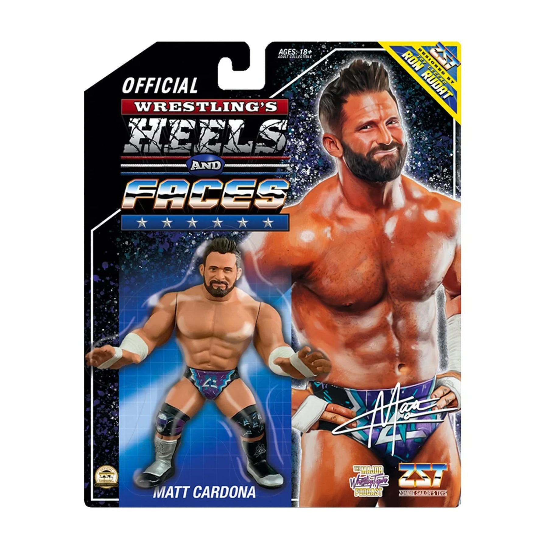 Wrestling's Heels and Faces Retro Action Figure | Matt Cardona