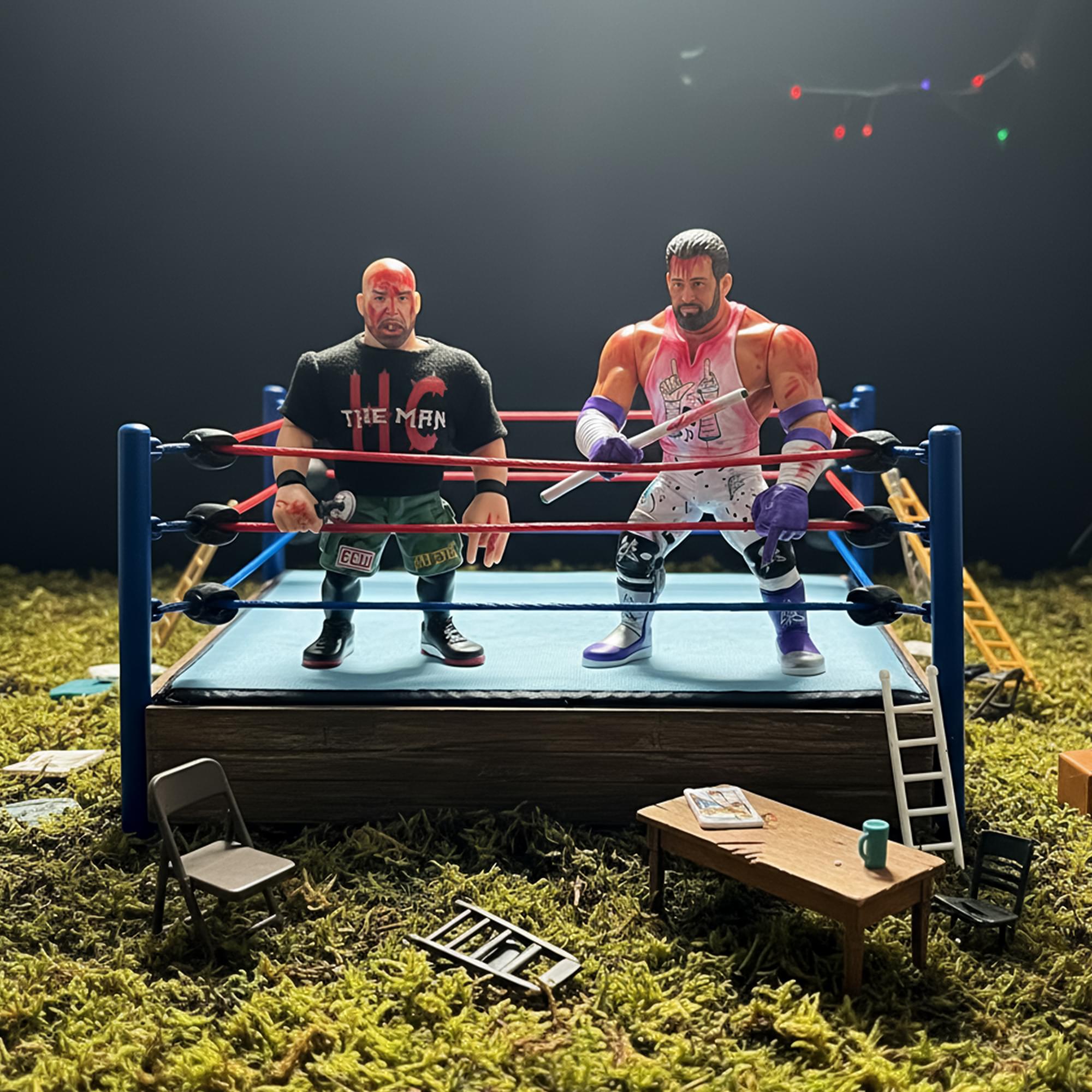 Wrestling's Heels and Faces Retro Action Figure | Nick Gage & Matt Cardona 2 Pack