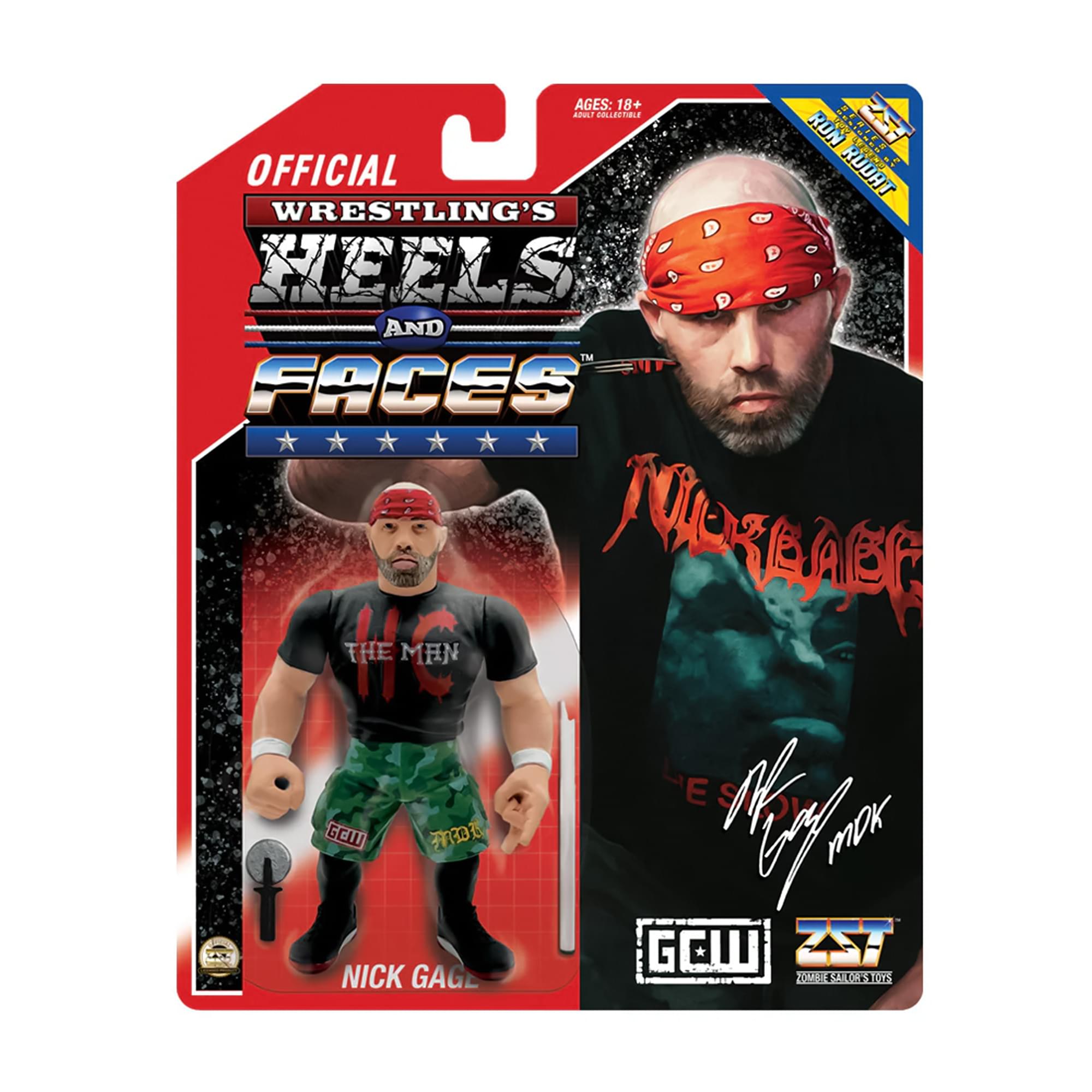 Wrestling's Heels and Faces Retro Action Figure | Nick Gage