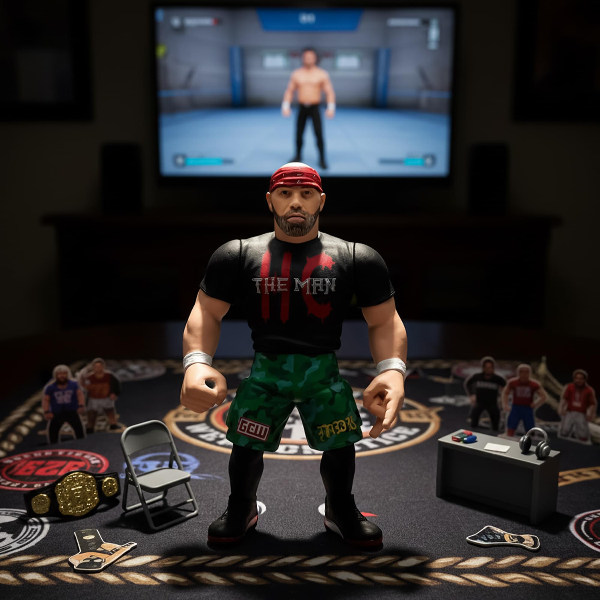 Wrestling's Heels and Faces Retro Action Figure | Nick Gage