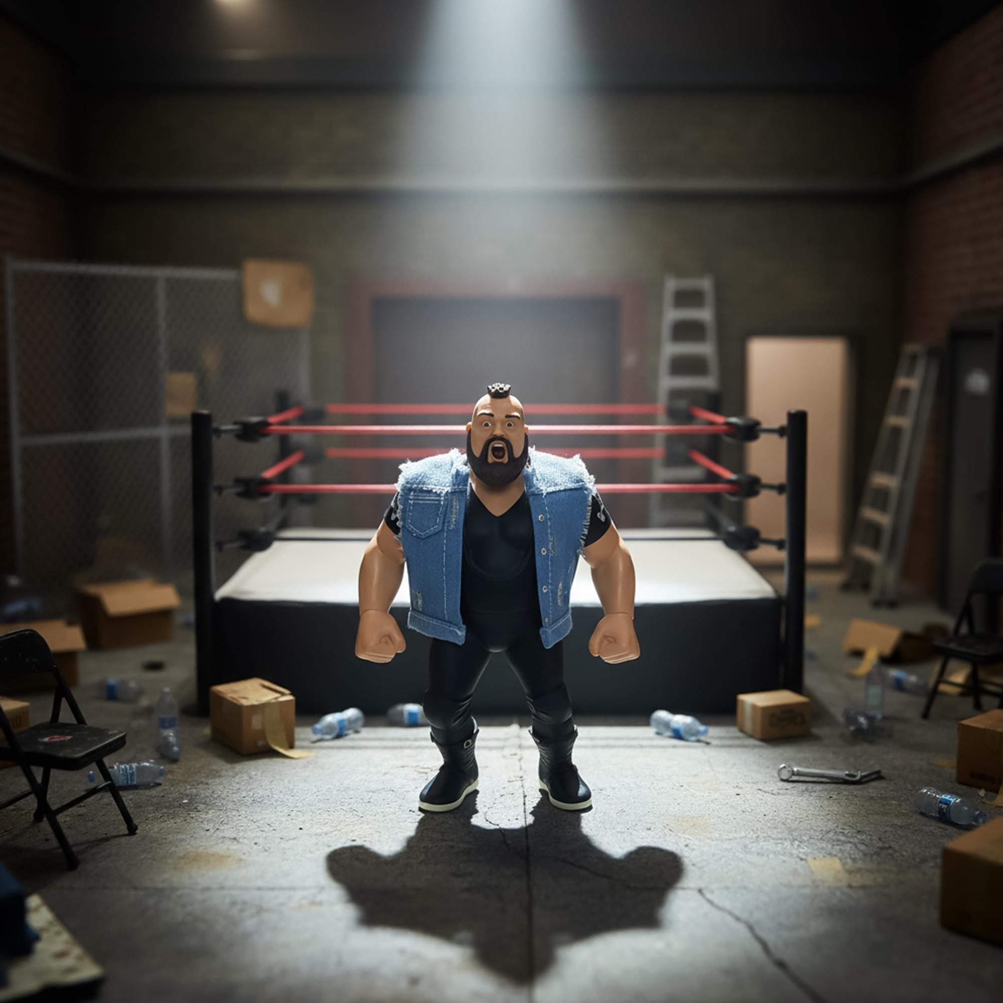 Wrestling's Heels and Faces Retro Action Figure | One Man Gang