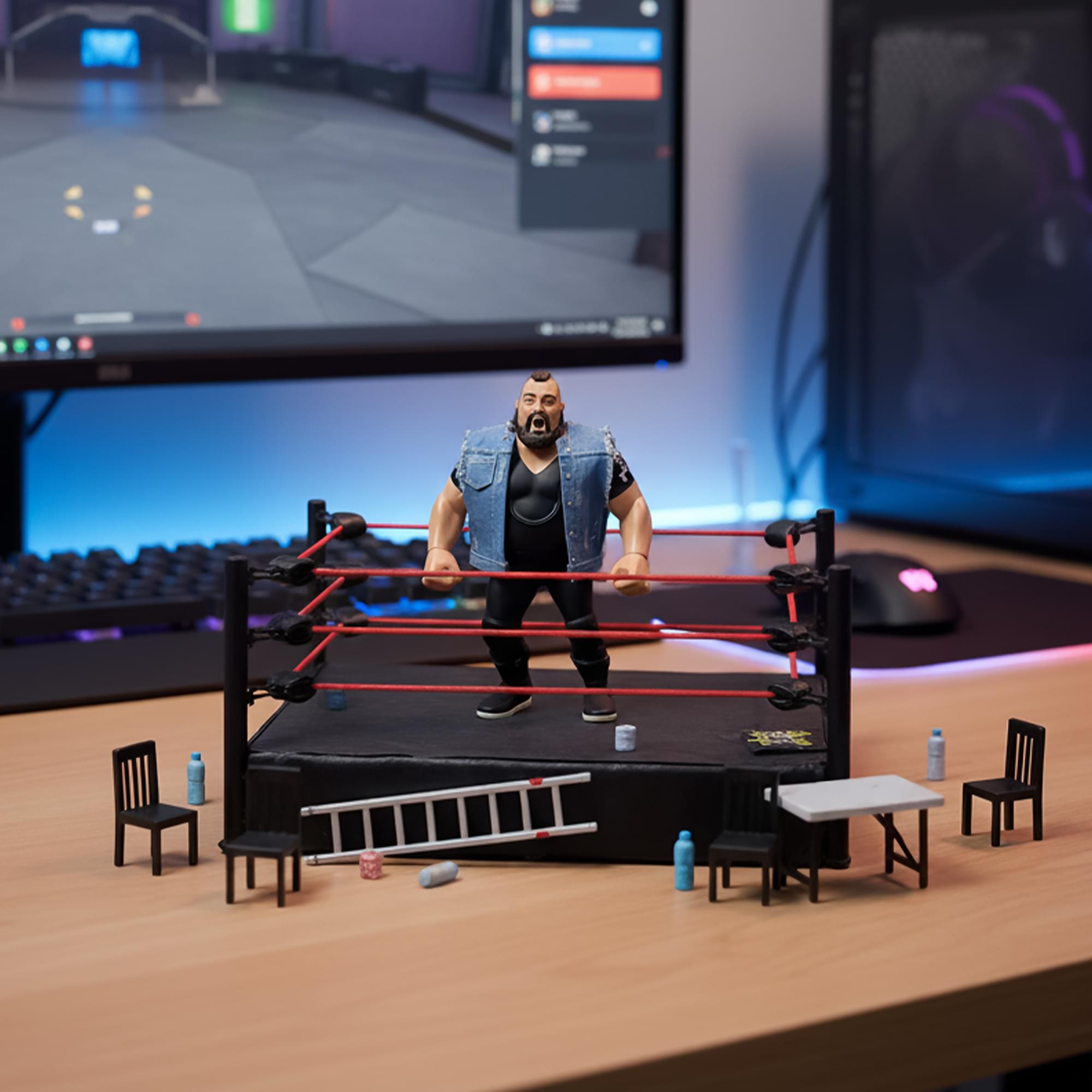 Wrestling's Heels and Faces Retro Action Figure | One Man Gang