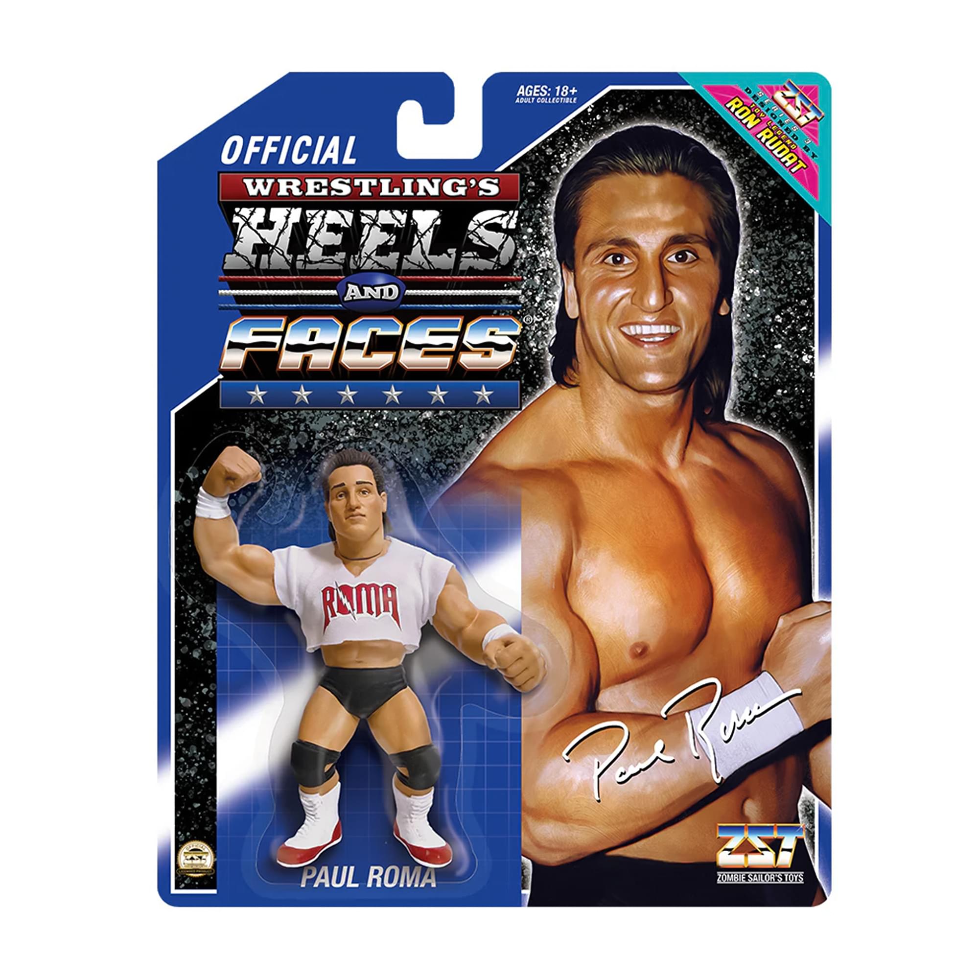 Wrestling's Heels and Faces Retro Action Figure | Paul Roma