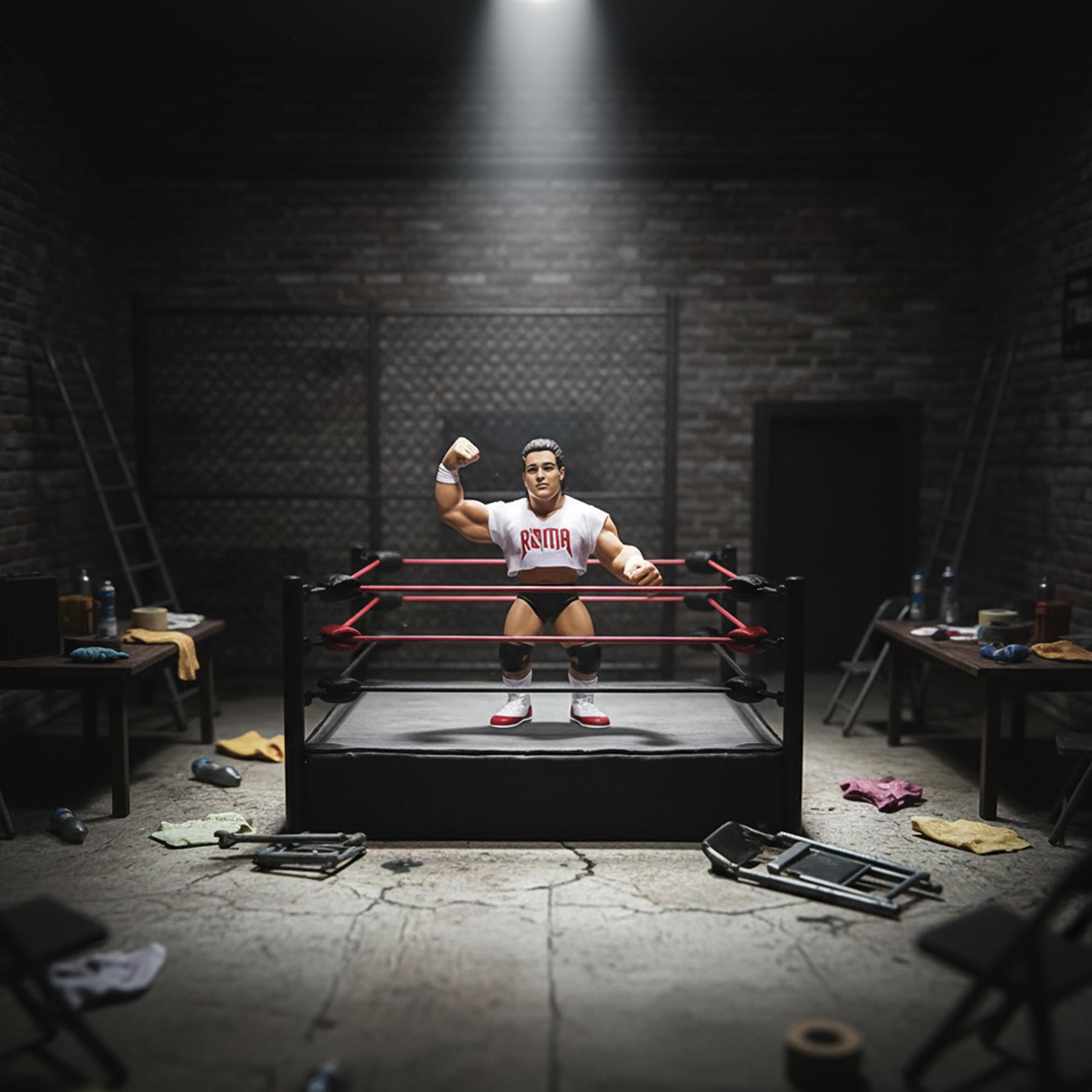 Wrestling's Heels and Faces Retro Action Figure | Paul Roma