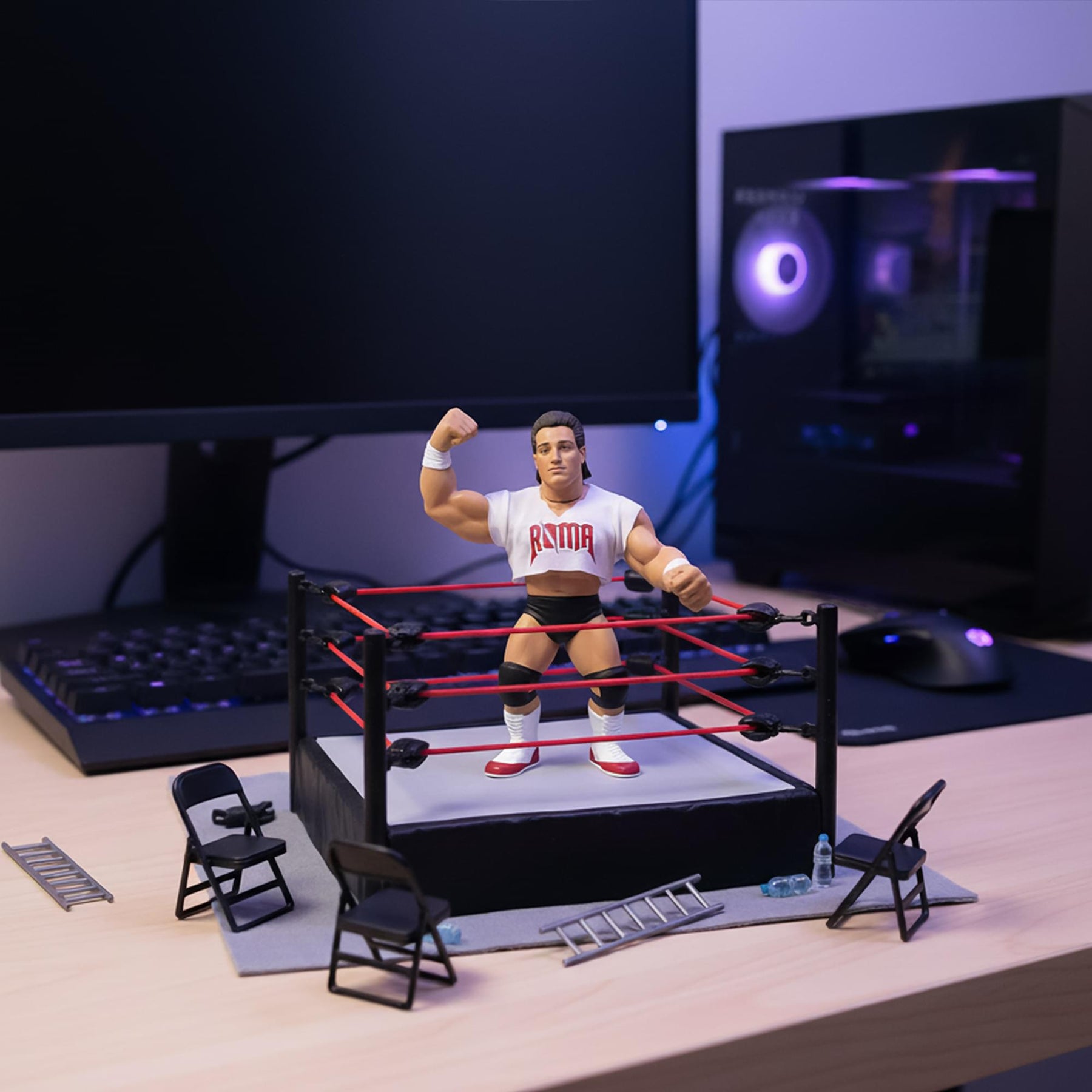 Wrestling's Heels and Faces Retro Action Figure | Paul Roma