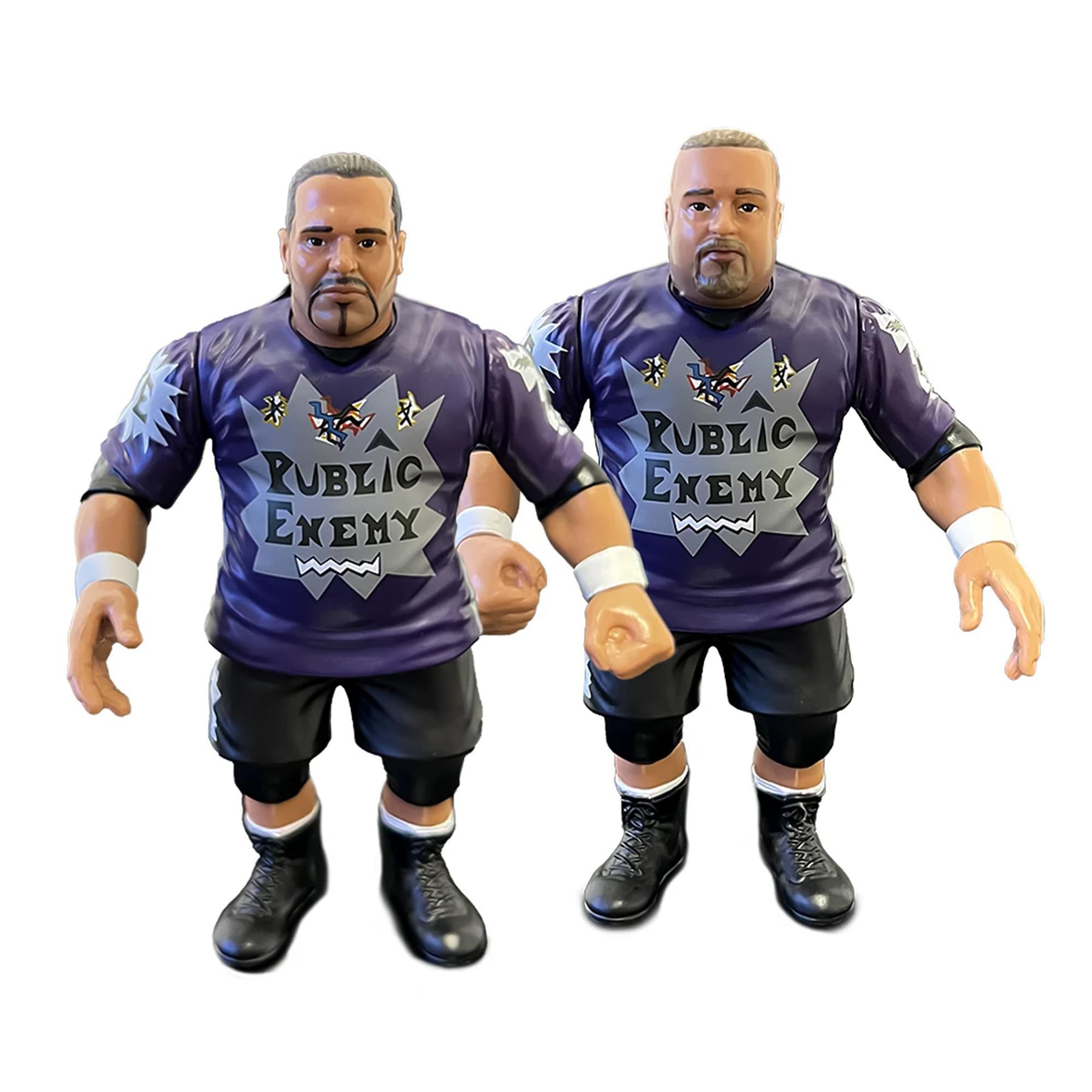 Wrestling's Heels and Faces Retro Action Figure | Public Enemy 2 Pack