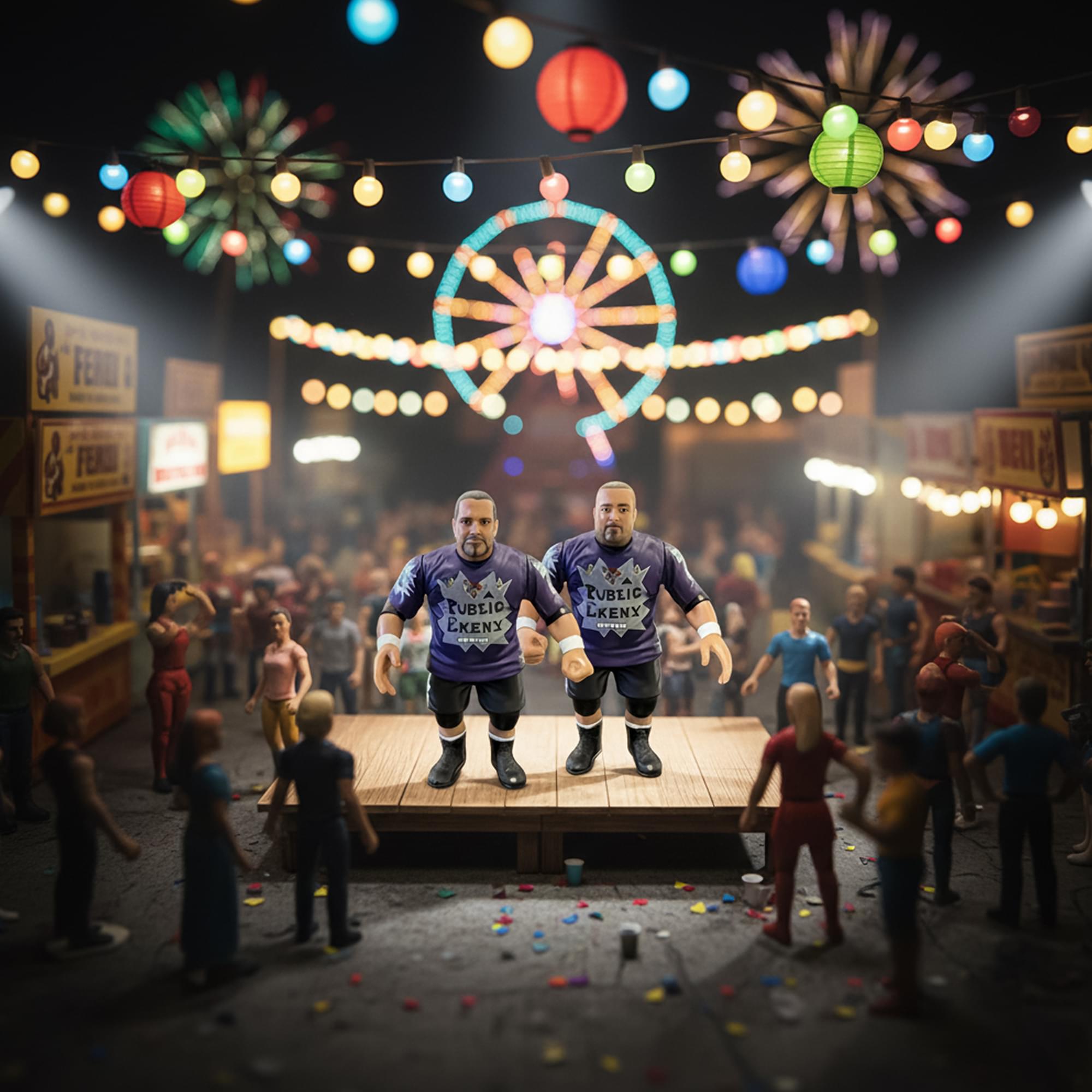 Wrestling's Heels and Faces Retro Action Figure | Public Enemy 2 Pack