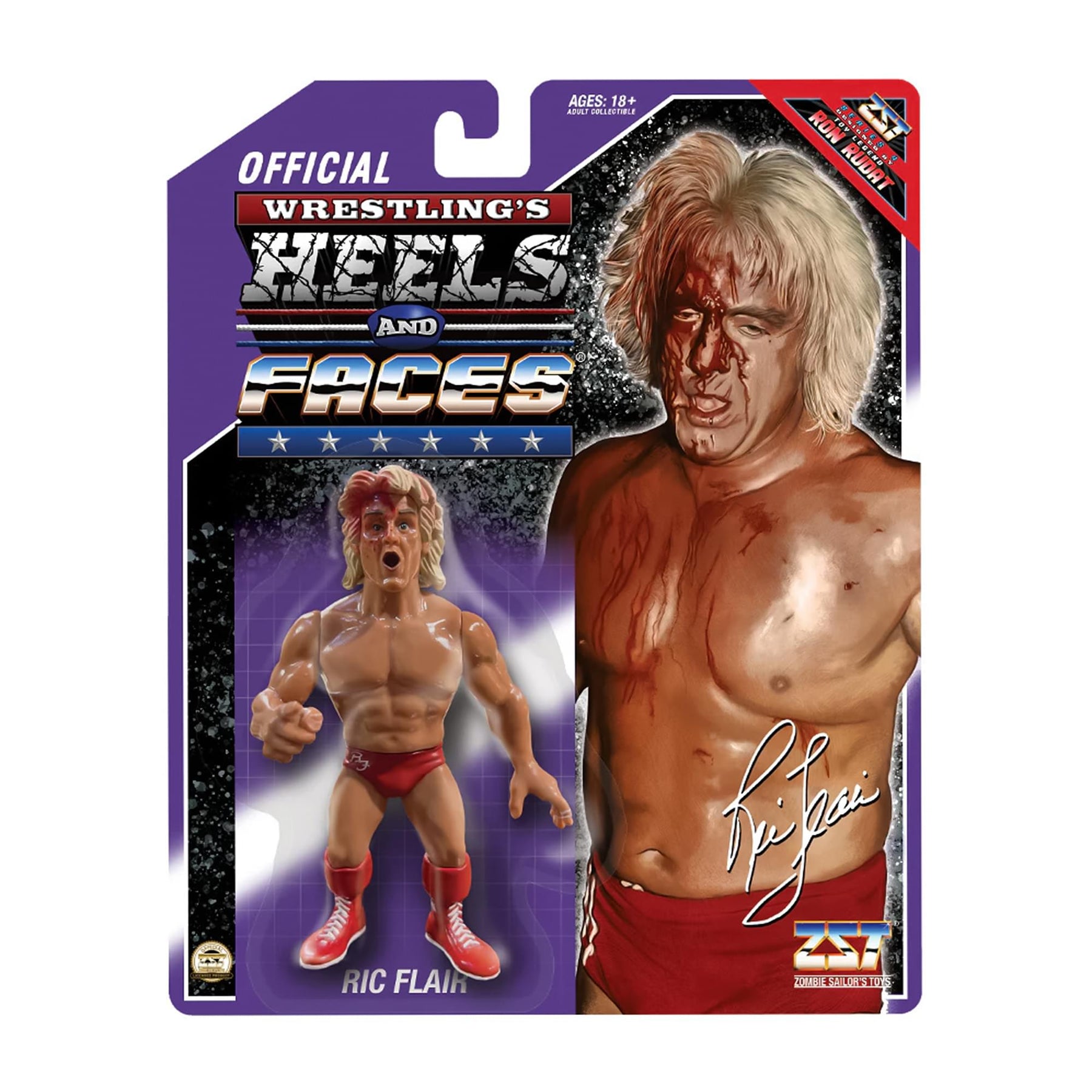 Wrestling's Heels and Faces Retro Action Figure | Ric Flair