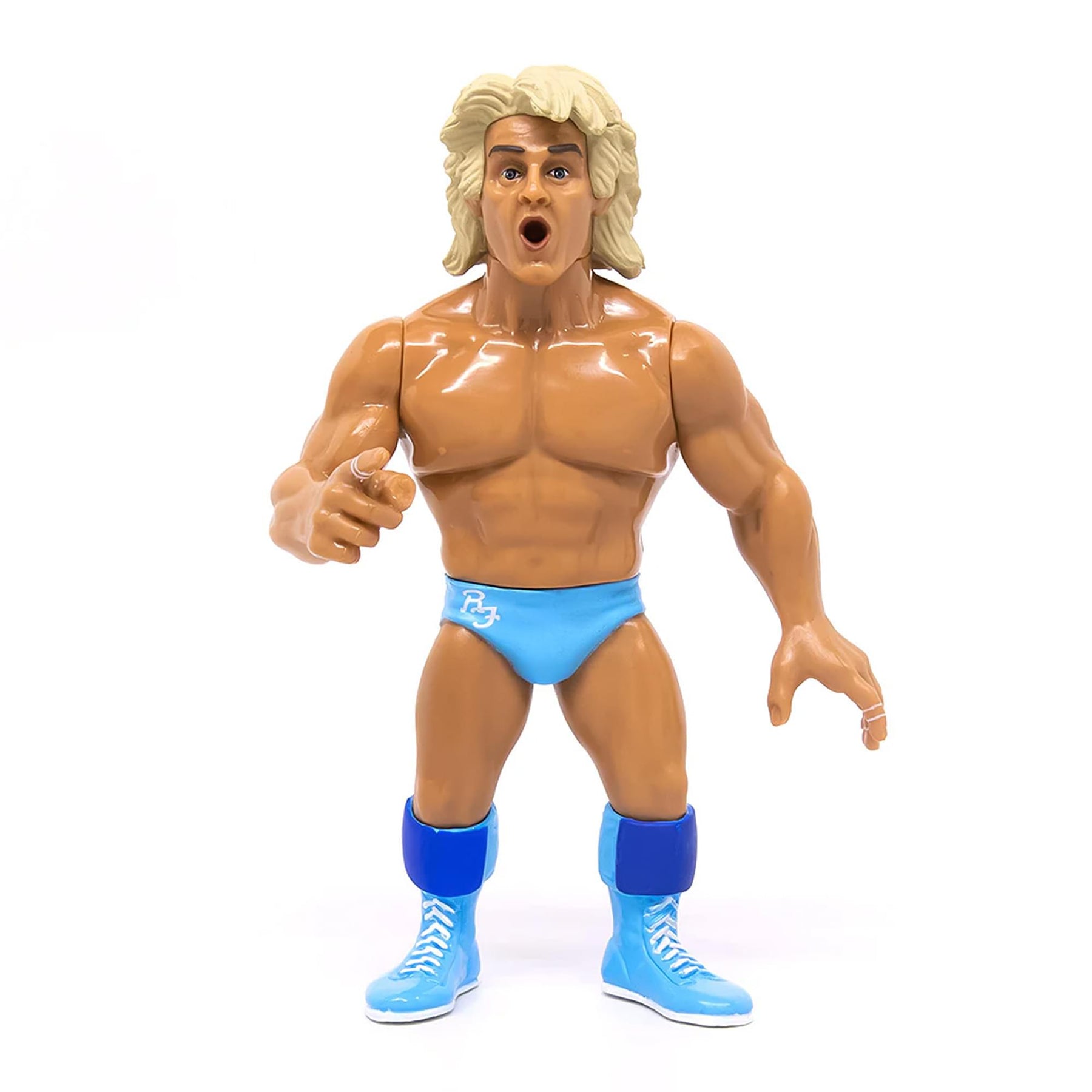 Wrestling's Heels and Faces Retro Action Figure | Ric Flair (Blue Tights)