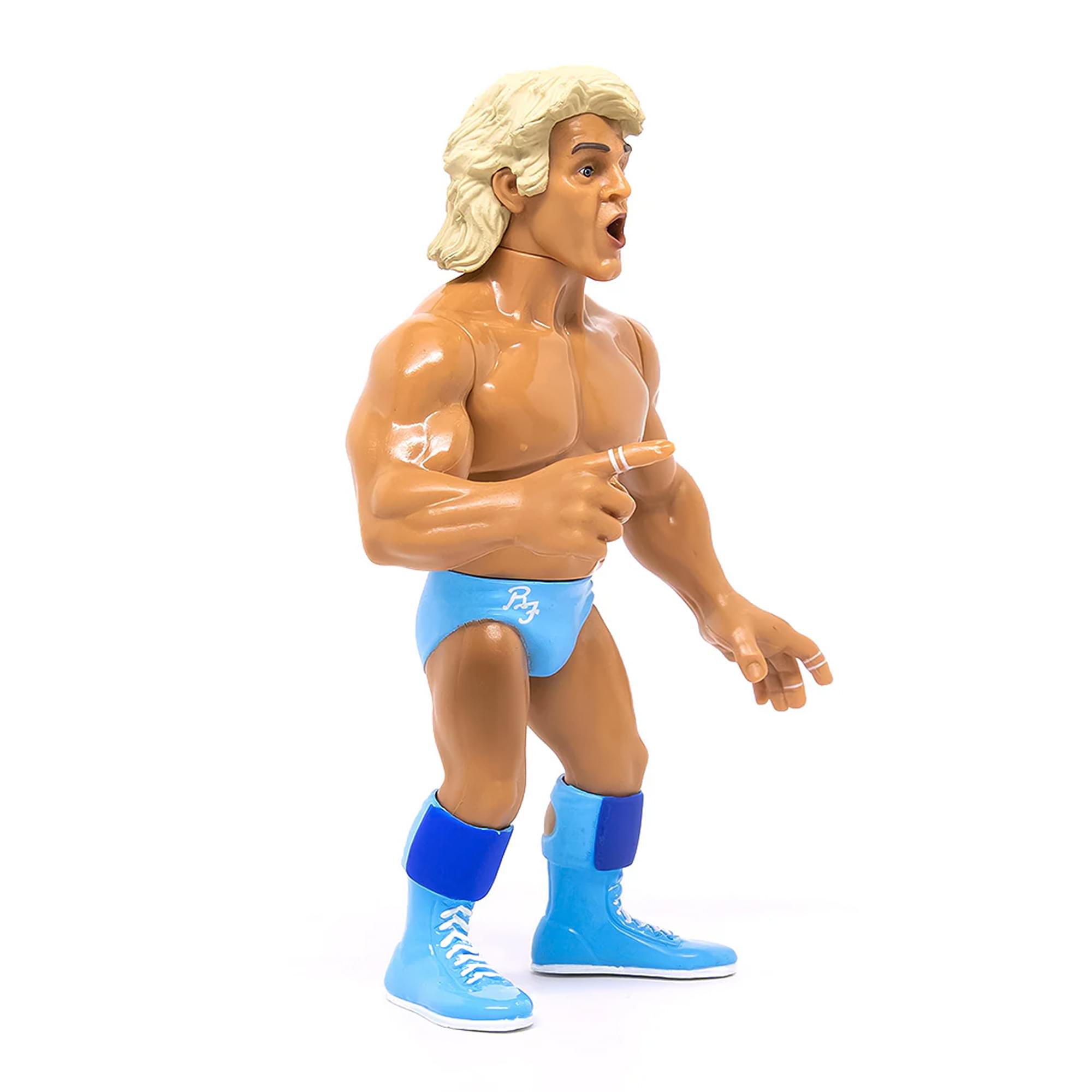 Wrestling's Heels and Faces Retro Action Figure | Ric Flair (Blue Tights)