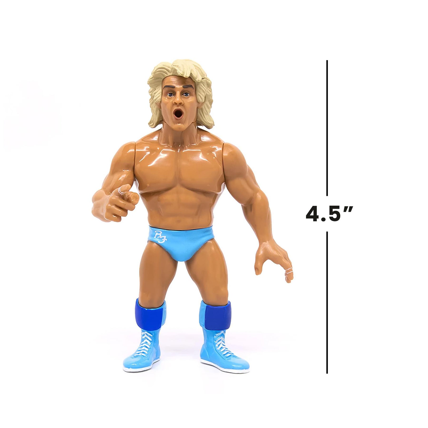 Wrestling's Heels and Faces Retro Action Figure | Ric Flair (Blue Tights)