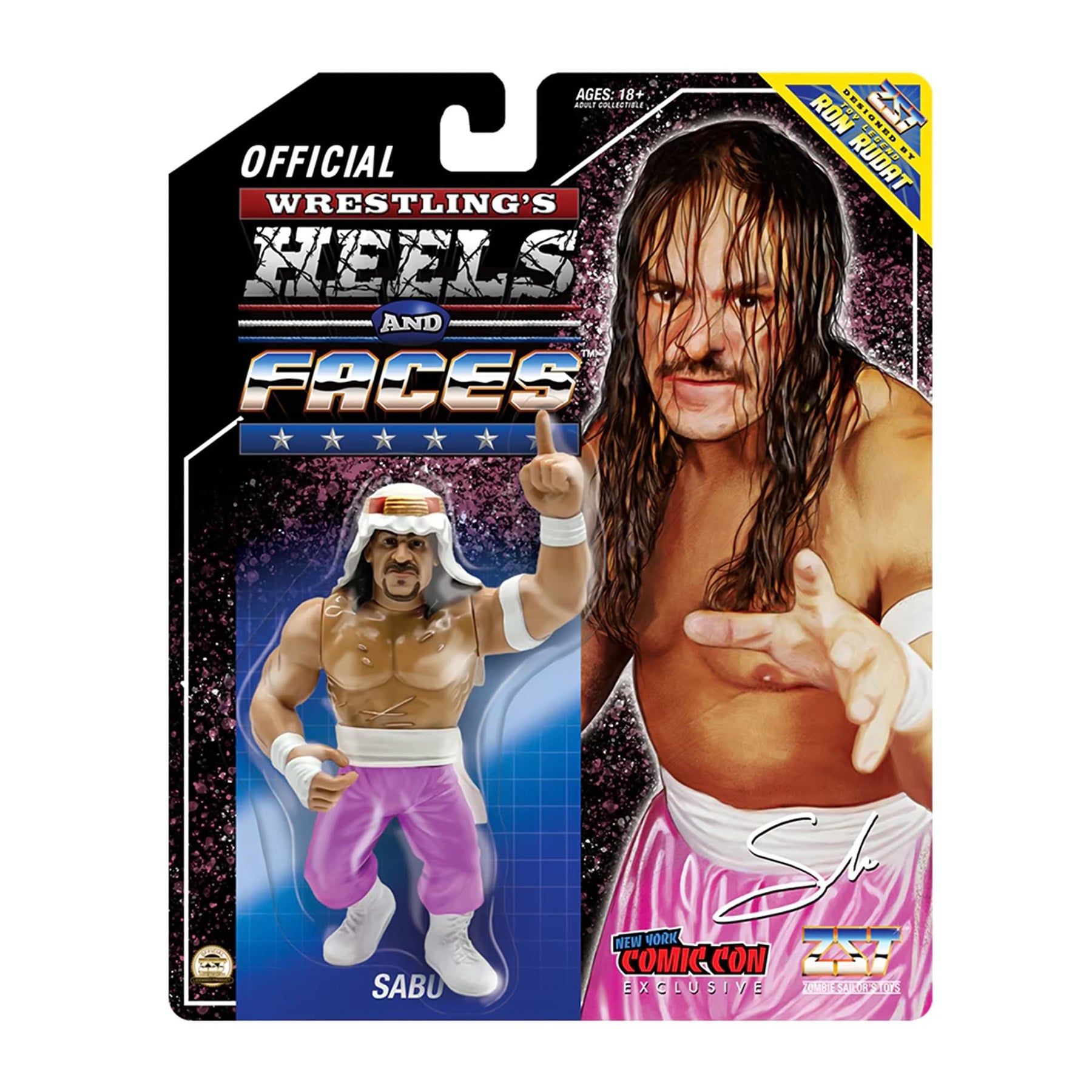 Wrestling's Heels and Faces Retro Action Figure | Sabu NYCC Exclusive