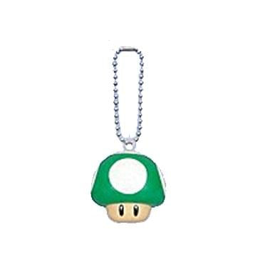 Super Mario Bros Green Mushroom Clip On/Keychain