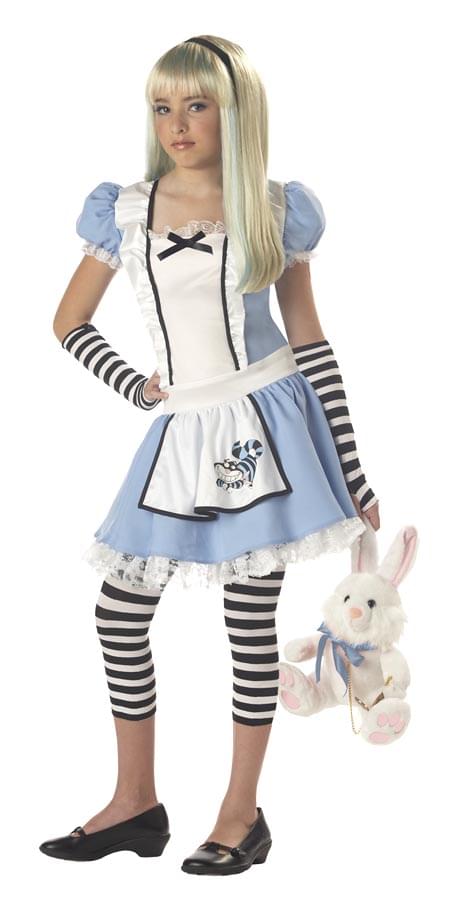 Sassy Alice Wonderland Girl Dress Costume Tween