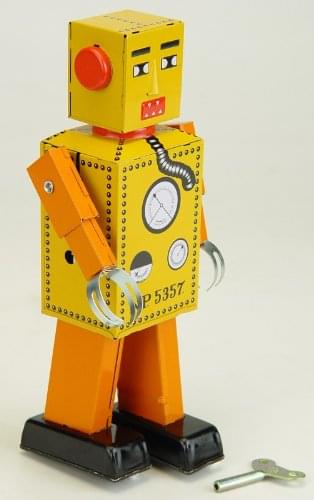 Vintage Style 2.75" Tin Robot Lilliput