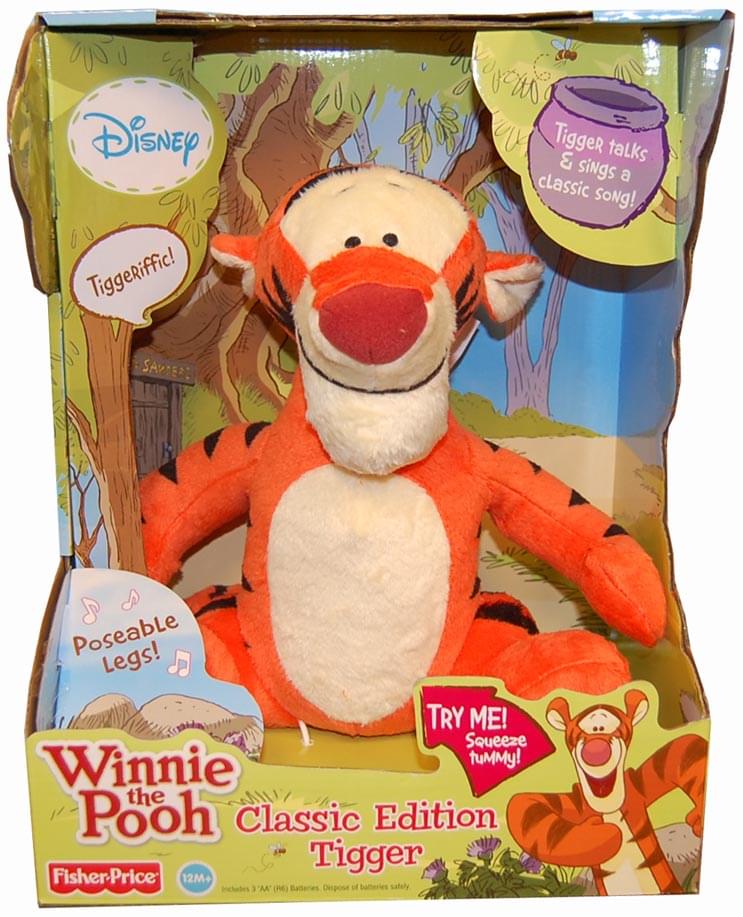 Winnie The Pooh Classic Edition Tigger Posable 10" Plush With Sound
