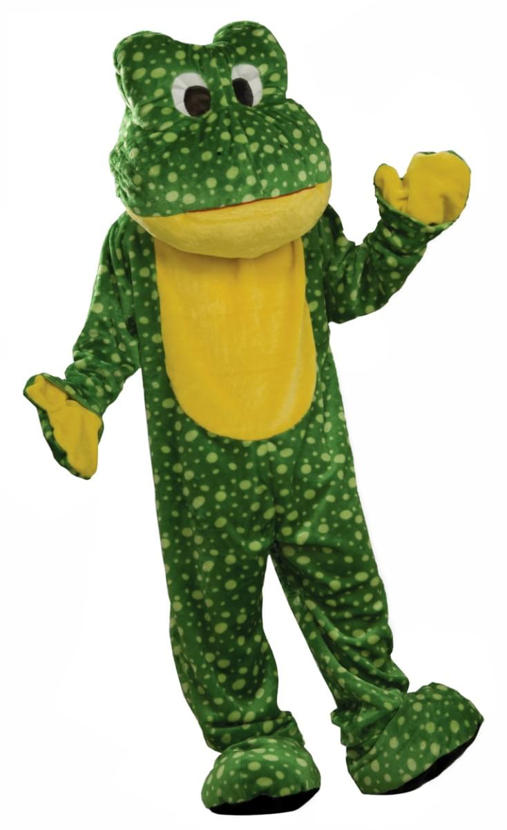 Deluxe Plush Frog Adult Standard Mascot Costume