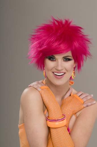Pink Pop Costume Wig