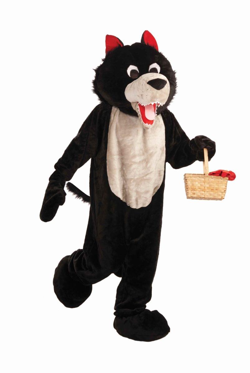 Deluxe Plush Wolf Mascot Costume Adult
