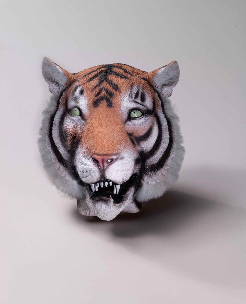 Deluxe Tiger Animal Adult Latex Costume Mask
