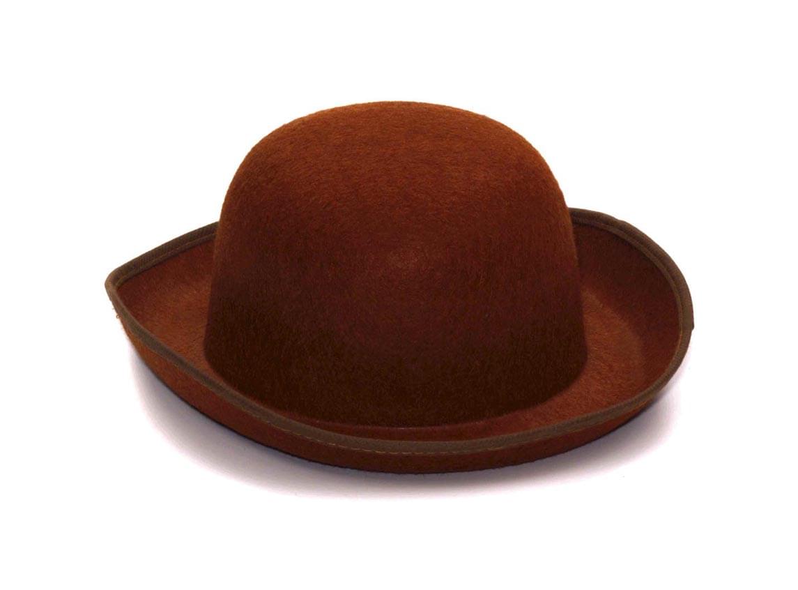 Brown Felt Derby Adult Costume Hat