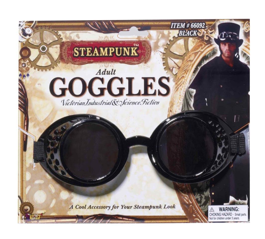 Steampunk Goggles Costume Accessory - Black
