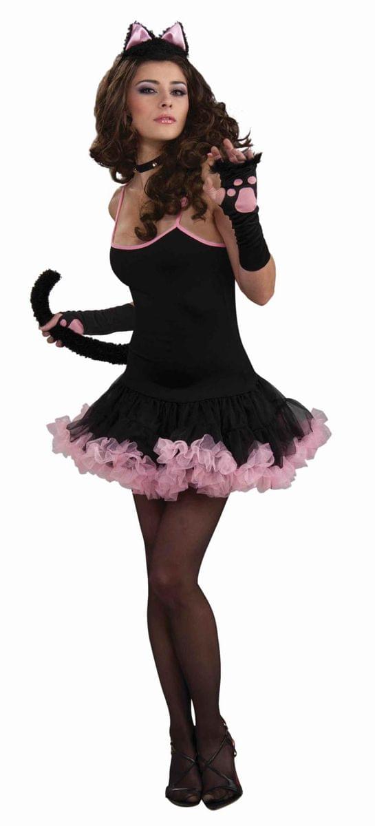 Sophistcat Black & Pink Petticoat Dress Only Costume Adult