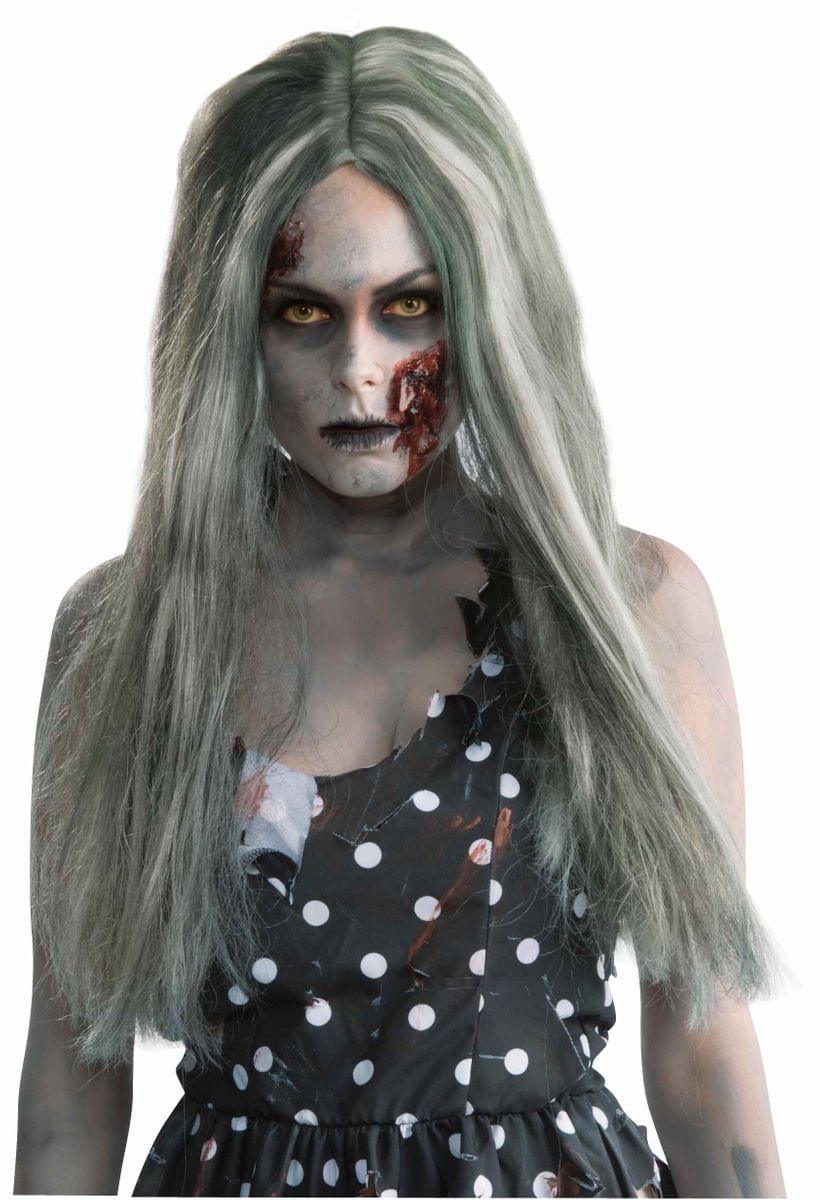 Zombie Long Creepy Adult Costume Wig