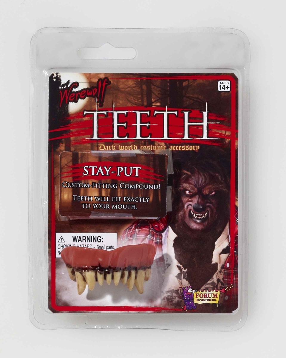 Werewolf Prosthetic Fitted Teeth Costume Accessory