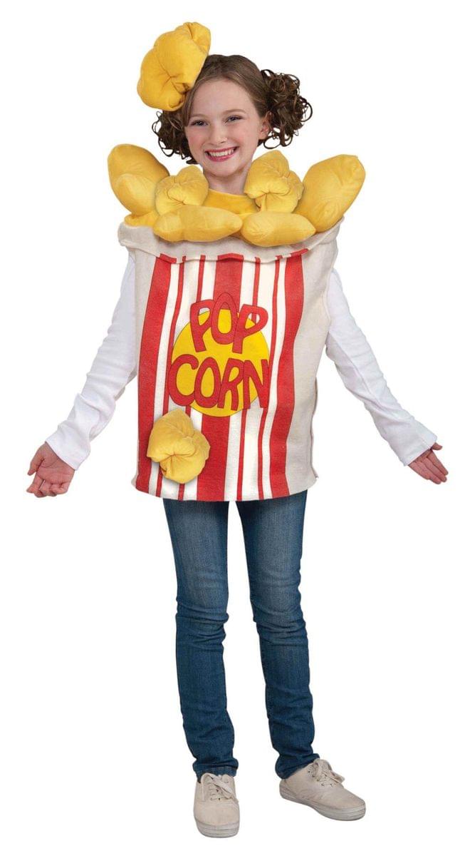 Popcorn Kernel Food Costume w/Hat Child