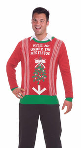 Ugly Christmas Under The Mistletoe Adult Sweater