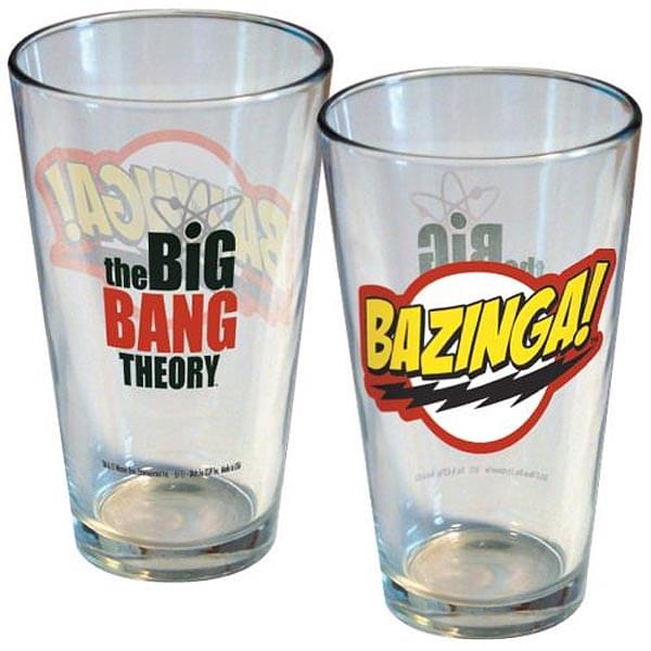 Big Bang Theory Bazinga Logo Pint Glass