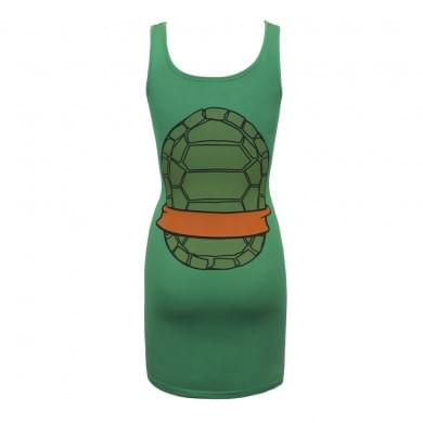 Teenage Mutant Ninja Turtles Michelangelo Costume Tank Dress Adult