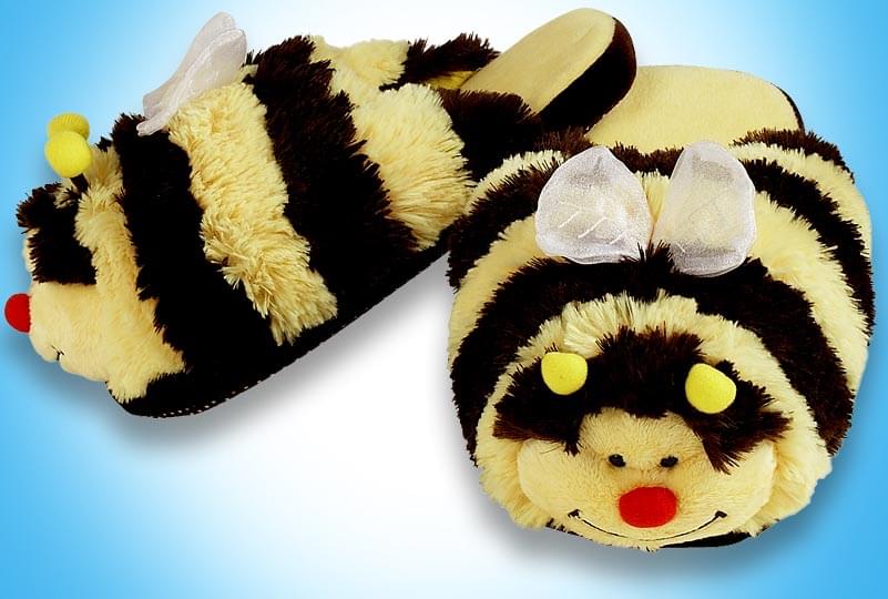 My Pillow Pets Bumblebee Slippers Large