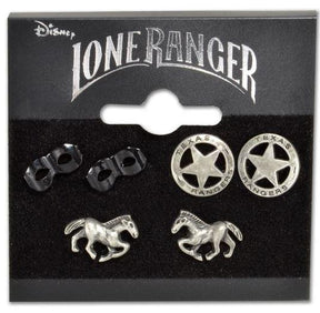 Disney's The Lone Ranger Earrings 3-Pack Costume Jewelry