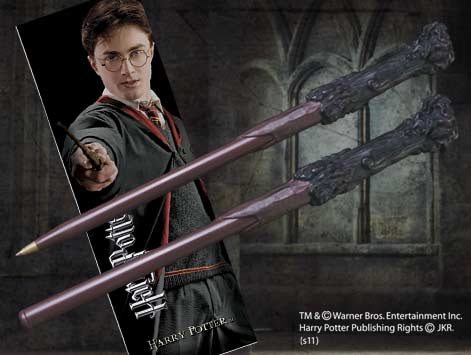 Harry Potter Wand Pen & Bookmark By Noble Collection