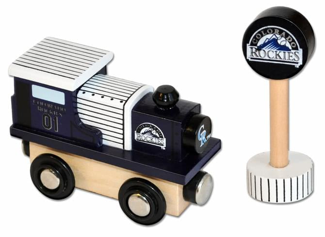 Colorado Rockies MLB All Star Express Wooden Train Engine