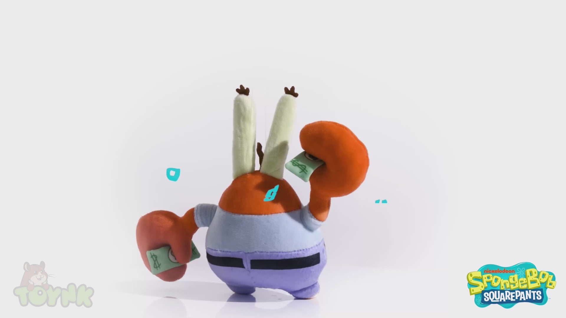Nickelodeon SpongeBob SquarePants Mr. Krabs Holding Money 10-Inch Plush